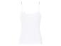 Witte, geribbelde tanktop.
