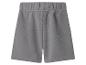Grijze jersey short met elastische tailleband.