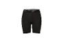 Zwarte fietsbroek met elastische tailleband en logodetails.