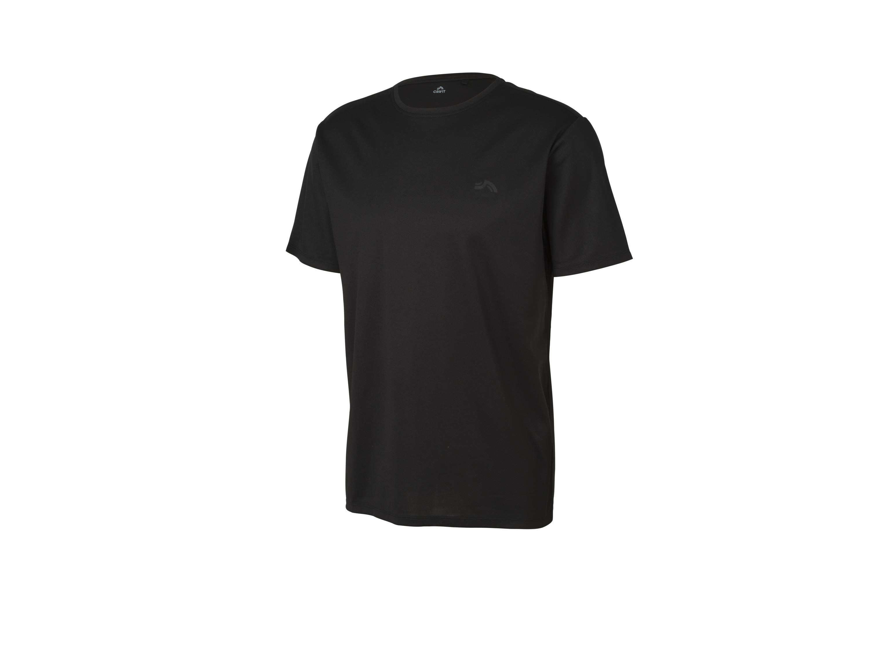 CRIVIT Heren functioneel shirt (Zwart, S)