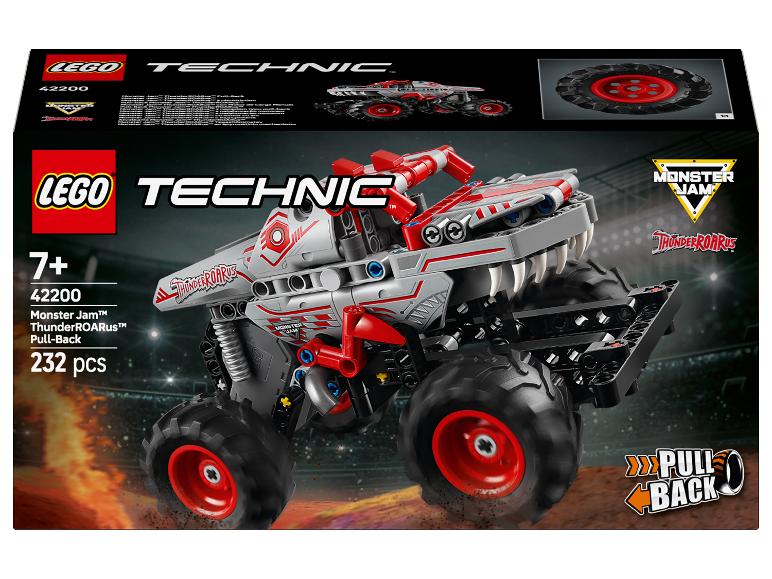 LEGO Technic Monster Jam ThunderROARus Pull-Back speelgoedset, 232 onderdelen.