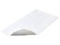 Zachte, witte badmat met antislip onderlaag.