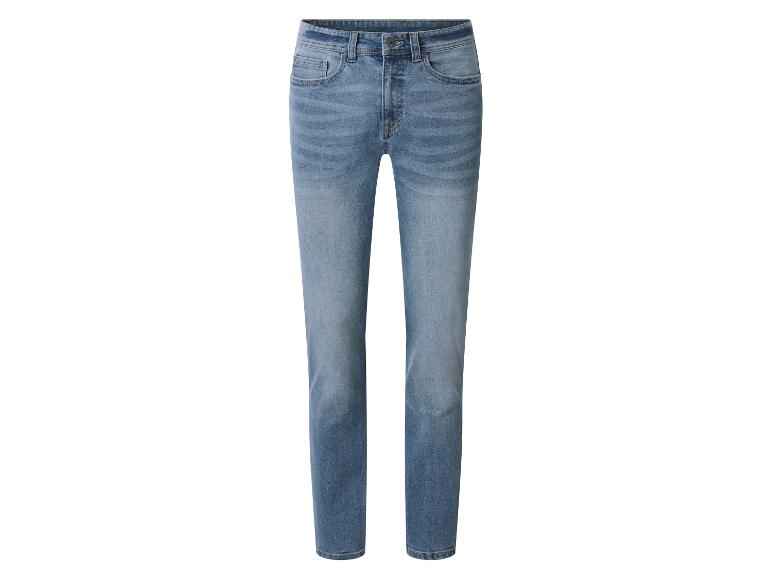 Blauwe straight fit jeans voor heren