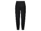 Zwarte joggingbroek met elastische boorden, achteraanzicht.