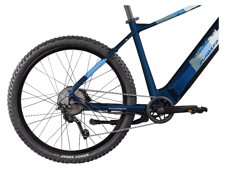 Detailopname van een Zündapp e-bike met Kenda banden.