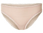 Beige onderbroek met kant.