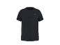 Zwart sportshirt met korte mouwen en ronde hals, met een subtiel patroon.