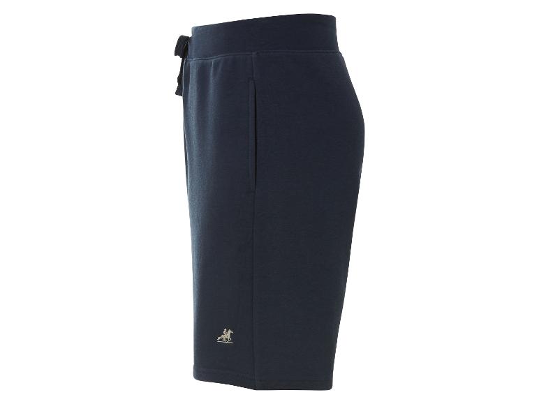 Donkere jogging shorts met trekkoord, casual stijl.