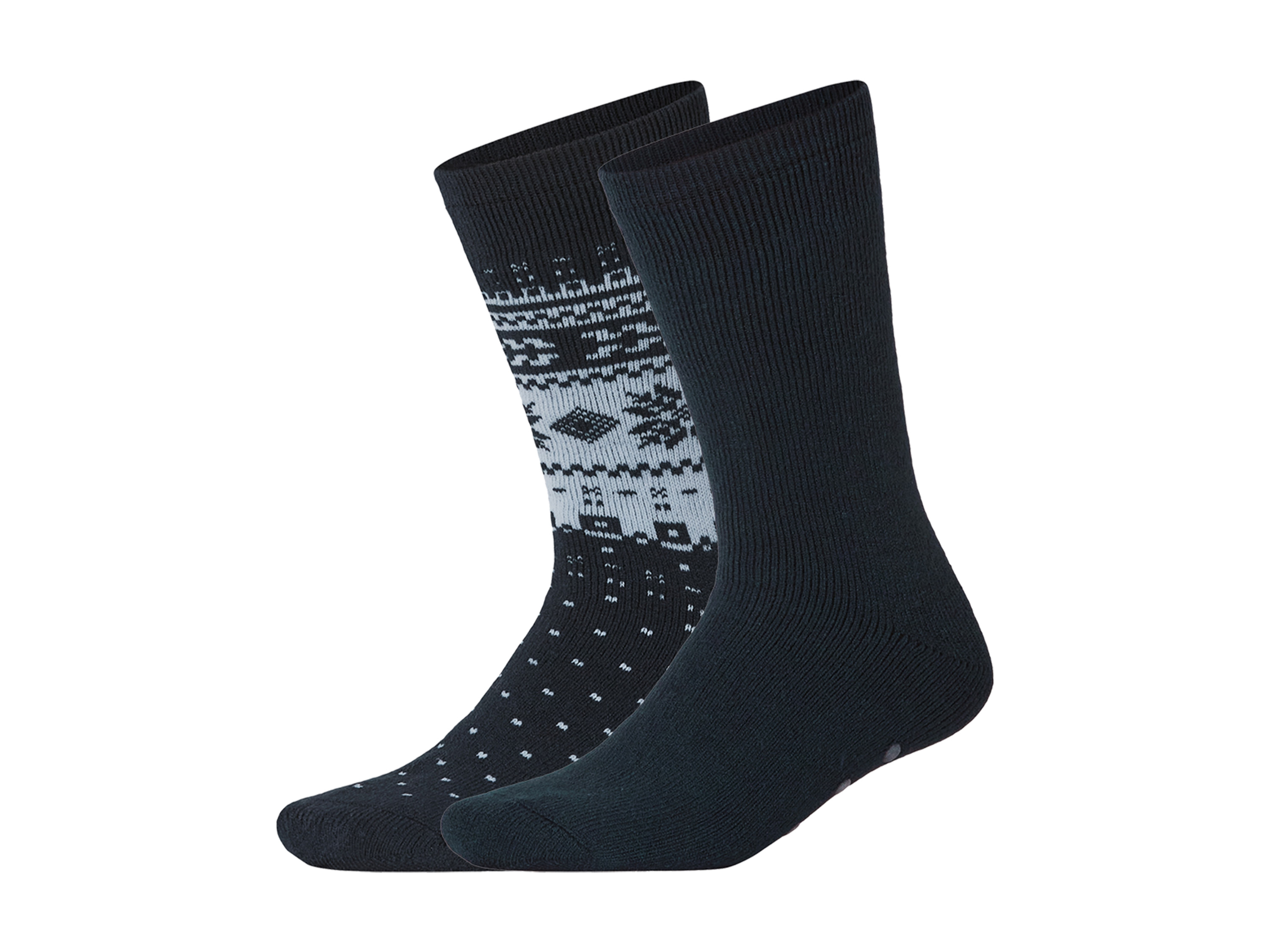 esmara 2 Paar thermosokken (Marineblauw, 43-46)