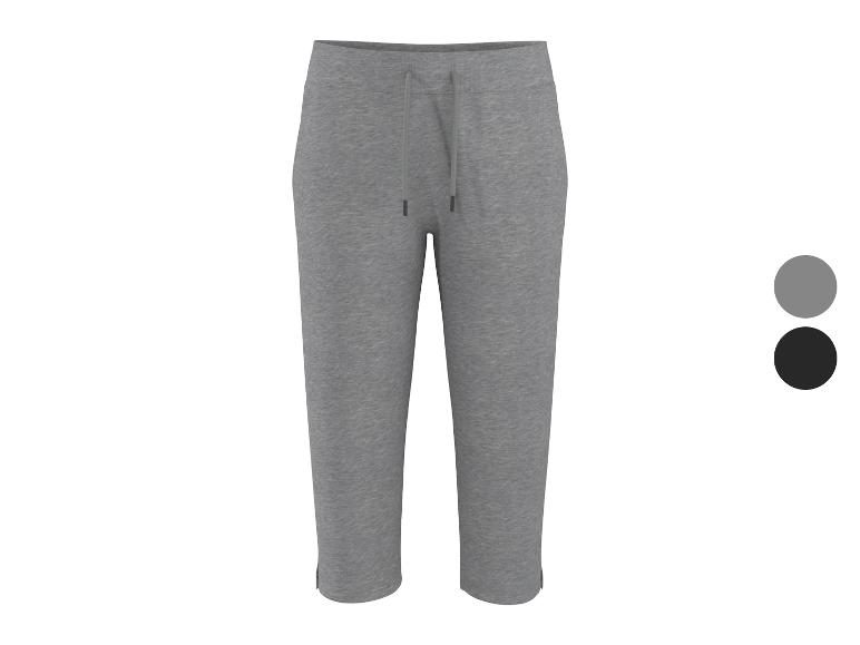 Grijze capri joggingbroek met trekkoord, verkrijgbaar in grijs en zwart.