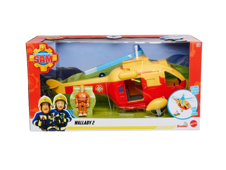 Brandweerman Sam Wallaby 2 helikopter speelgoed van Simba Toys.