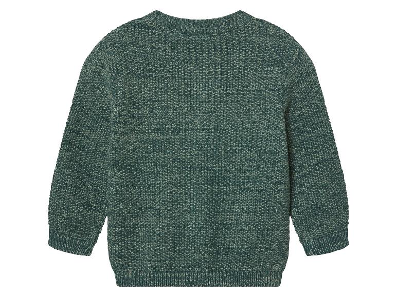 Groene gebreide kindertrui.