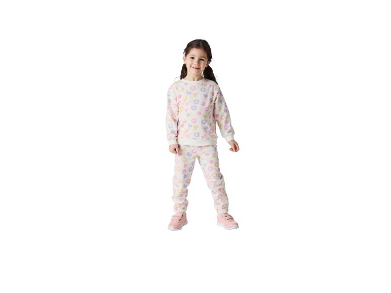 Kinderpyjama met bloemen- en hartenpatroon