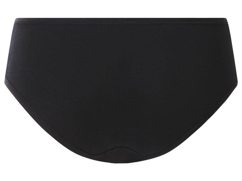 Zwarte katoenen damesonderbroek, achterkant