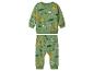 Groene baby joggingpak set met safari dierenprint.