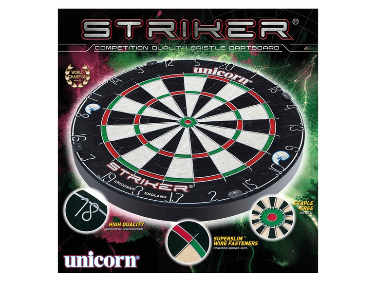 Ga naar volledige schermweergave: Unicorn Striker Bristle dartbord - afbeelding 2