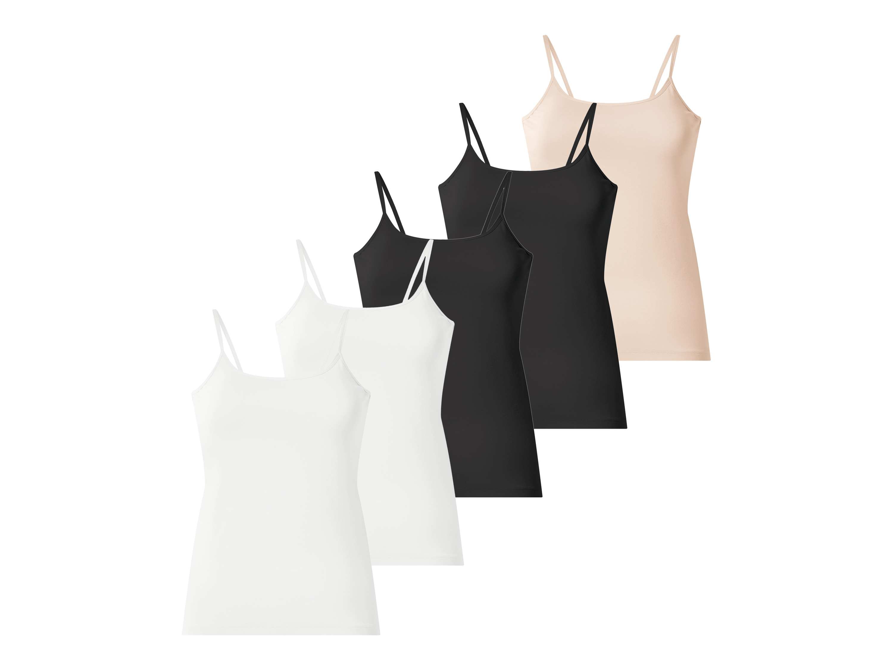 ESMARA Set van 5 dames spaghettitops (L (44/46))
