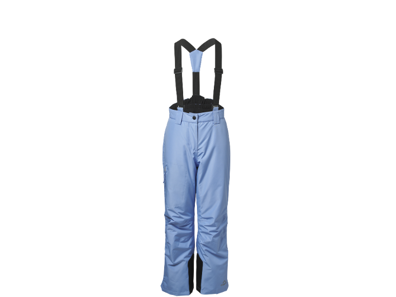 Blauwe skibroek met bretels