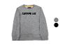 Grijze sweater met zwarte letters