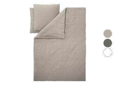 LIVARNO® Katoen linnen dekbedovertrek 240 x 220 cm