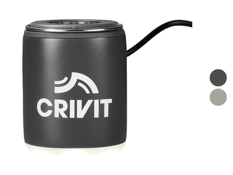 Zwarte Crivit lamp met kabel.