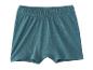 Jongens turquoise katoenen boxershort met elastische tailleband.