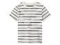 Kinder T-shirt met witte en marineblauwe strepen