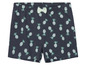 Donkerblauwe shorts met ananasprint voor meisjes.