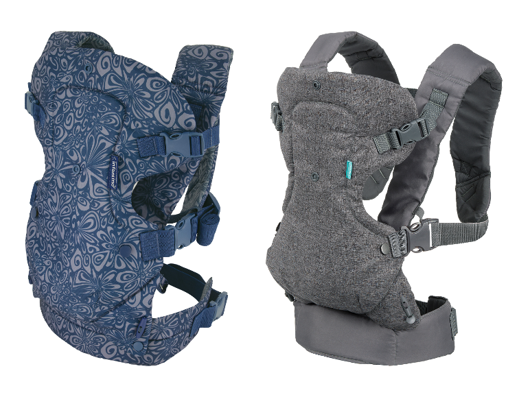 Infantino draagzakken en een ander grijs model.