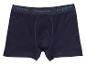 Donkerblauwe herenboxershort met STRENESSE BLUE-tekst op de tailleband.