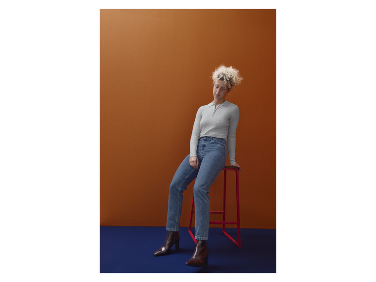 Ga naar volledige schermweergave: esmara® Dames jeans mom fit Ankle length - afbeelding 2