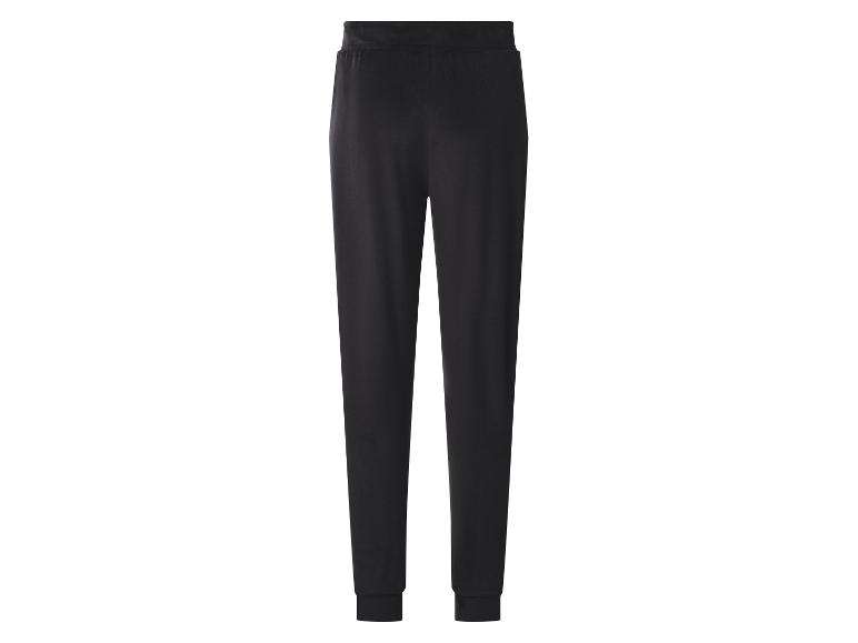 Zwarte joggingbroek voor heren, achteraanzicht.