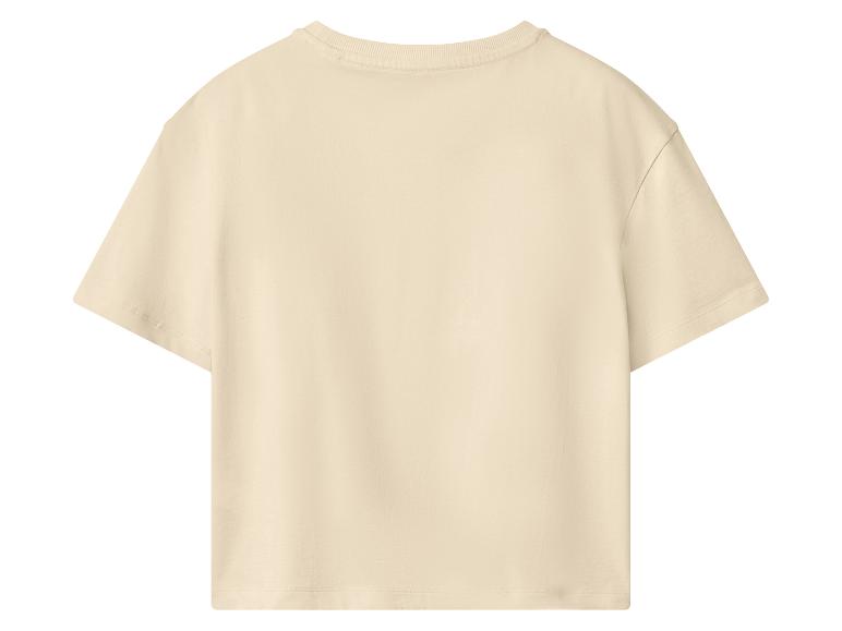 Eenvoudig beige T-shirt, achterkant