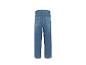 Blauwe damesjeans met achterzakken, achteraanzicht