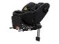 Zwart kinderautostoeltje met Isofix-basis en steunpoot.