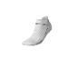 Witte sportsok met donkerblauw streepdesign
