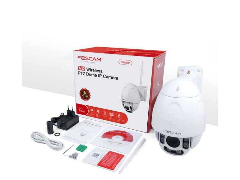 Ga naar volledige schermweergave: Foscam FI9928P 2MP FULL HD WLAN PTZ Dome bewakingscamera met 4x optische zoom - afbeelding 9
