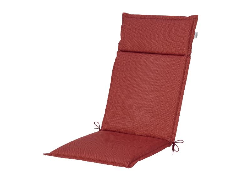 Rood tuinstoelkussen met strikbanden