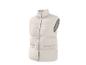 Witte gewatteerde bodywarmer met knopen
