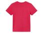 Roze kindert-shirt met korte mouwen.