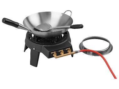 GRILLMEISTER Gasbrander met wokset