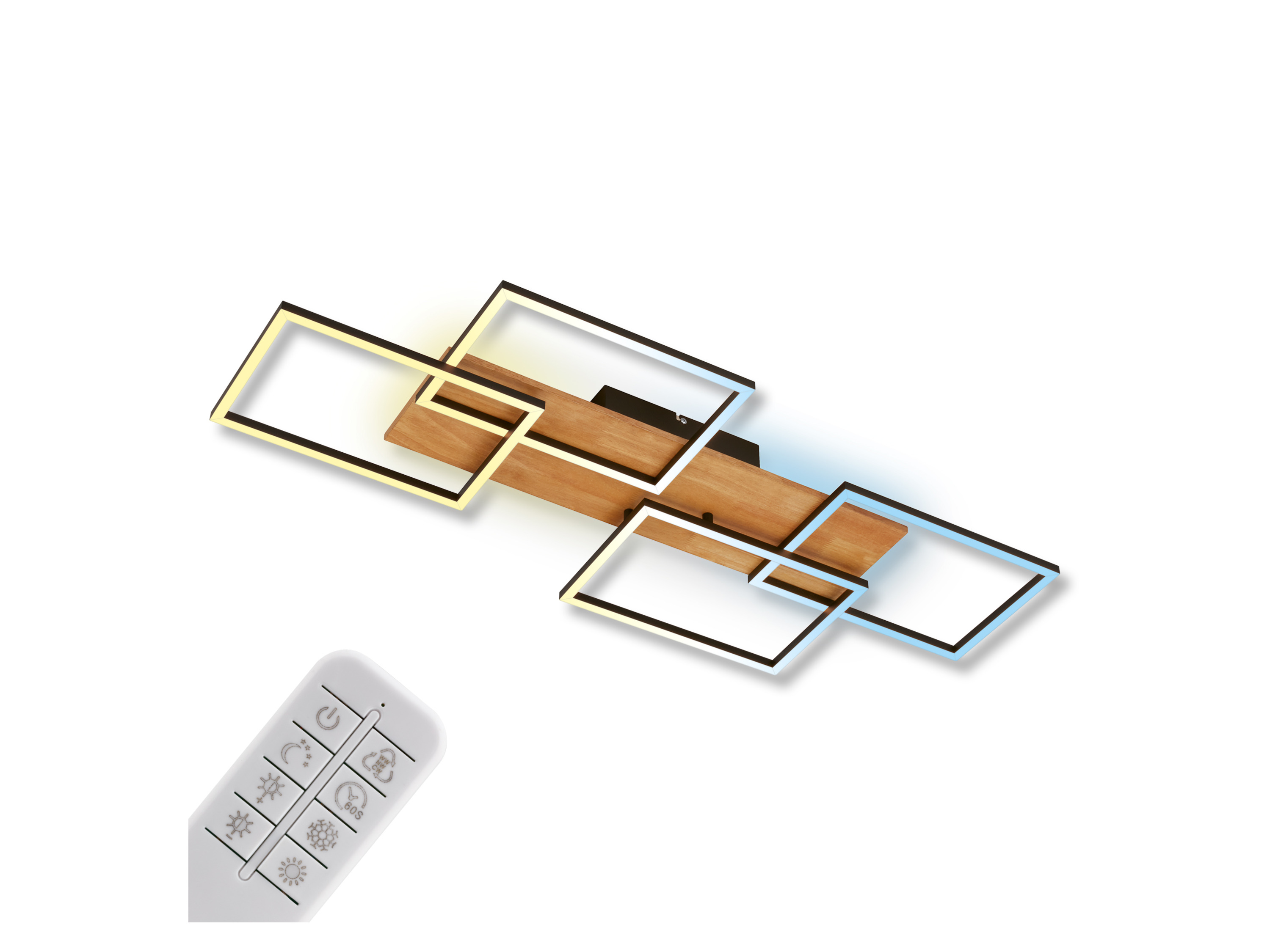 Briloner LED-plafondlamp met backlight (95,5x41 cm) afbeelding