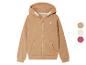 Beige hoodie met rits en logo van Ralph Lauren.