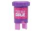 Paarse en roze stempel met 'FOREVER GIRLIE' tekst en luipaardprint.