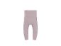 Lichtroze geribbelde baby legging