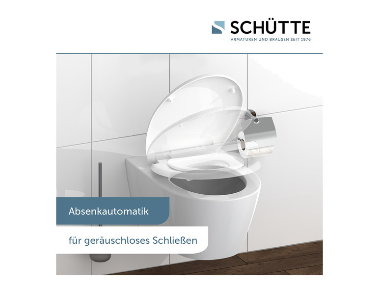 Toiletzitting met soft-close functie van Schütte.