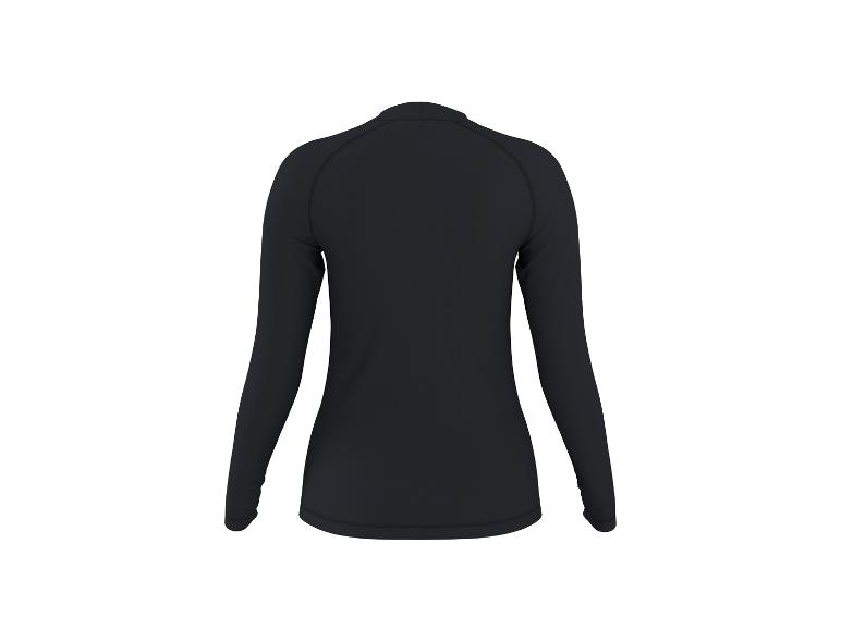 Zwart sportshirt met lange mouwen, achterkant