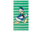 Een badlaken met een afbeelding van Donald Duck in een blauwe outfit.