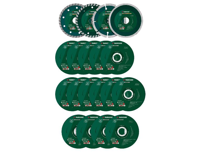 Parkside slijfschijven: beton, metaal, tegel.