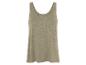 Beige linnen tanktop, casual kleding.